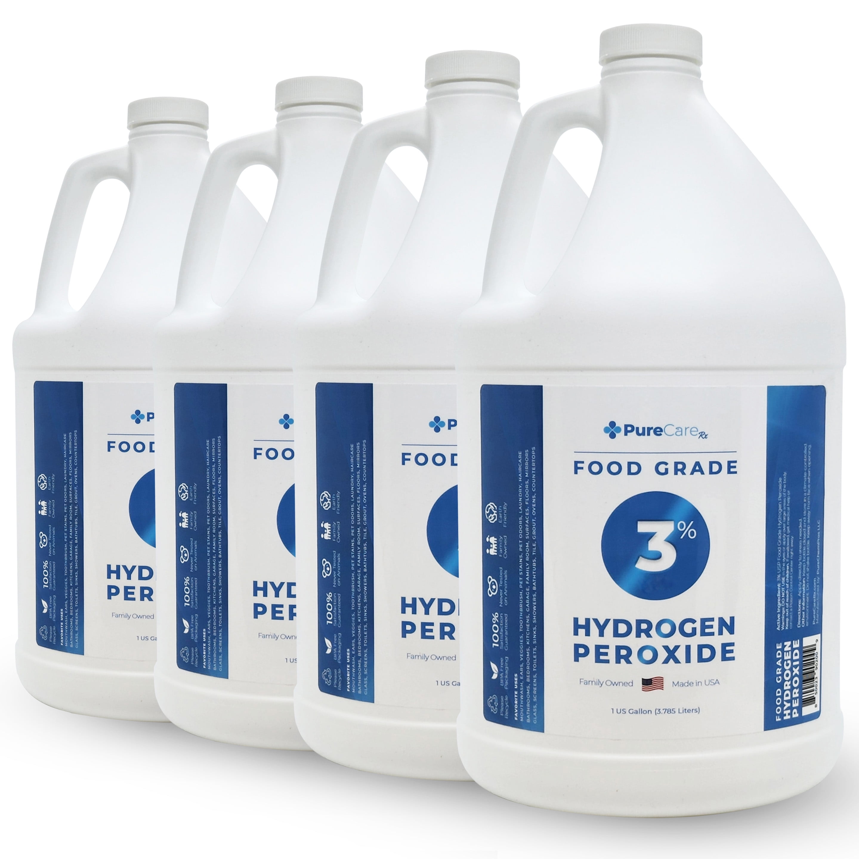 3% Food Grade Hydrogen Peroxide 4 Gallons - PureChemPros