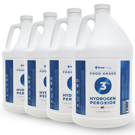 3% Food Grade Hydrogen Peroxide 4 Gallons - PureChemPros