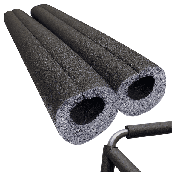 Oodles of Noodles Black Foam Roll Bar Padding - 3 Foot Pre Slit Clamp Pipe Covers - Roll Cage Edge Guards for Vehicles Frames, UTVs, Poles, Bars - 2 Pack