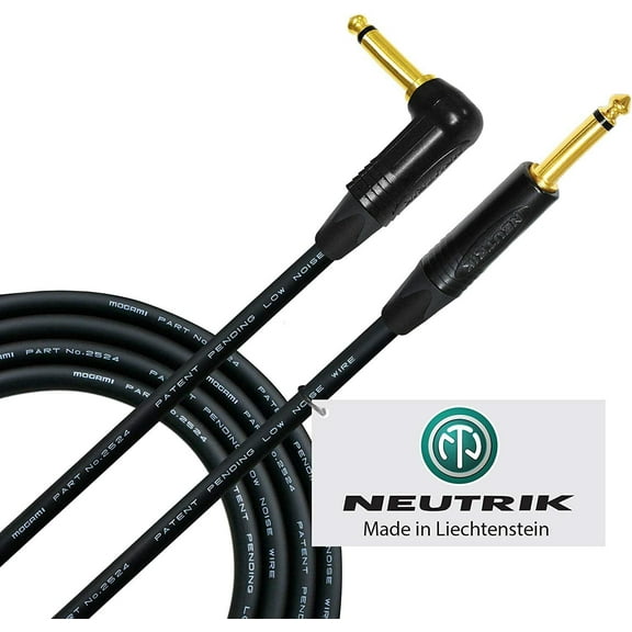 3 Foot - Mogami 2524- Guitar Bass Instrument Cable Genuine Neutrik connectors