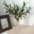 thumbnail image 1 of 3 Forked Artificial Olive Branch Plants Faux Olive Branches Stems Fake Olive Tree Branches Plastic Branches Green Plants Bushes, 1 of 10