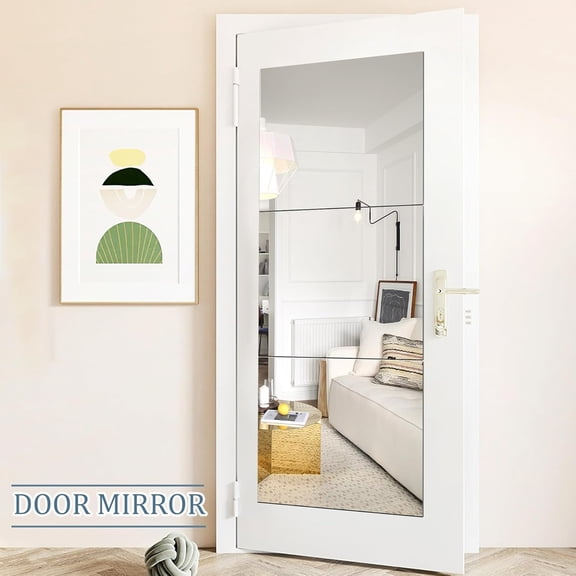 3 Frameless Acrylic Mirrors, 20x24 Inch Self-Adhesive Wall Mirror Sheets for Full Length Viewing, Home Gym, or Makeup Spaces