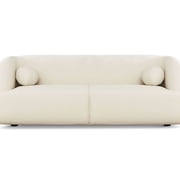 3 , French Boucle, White, Tight Back, Living Room Essential Back Style, Area