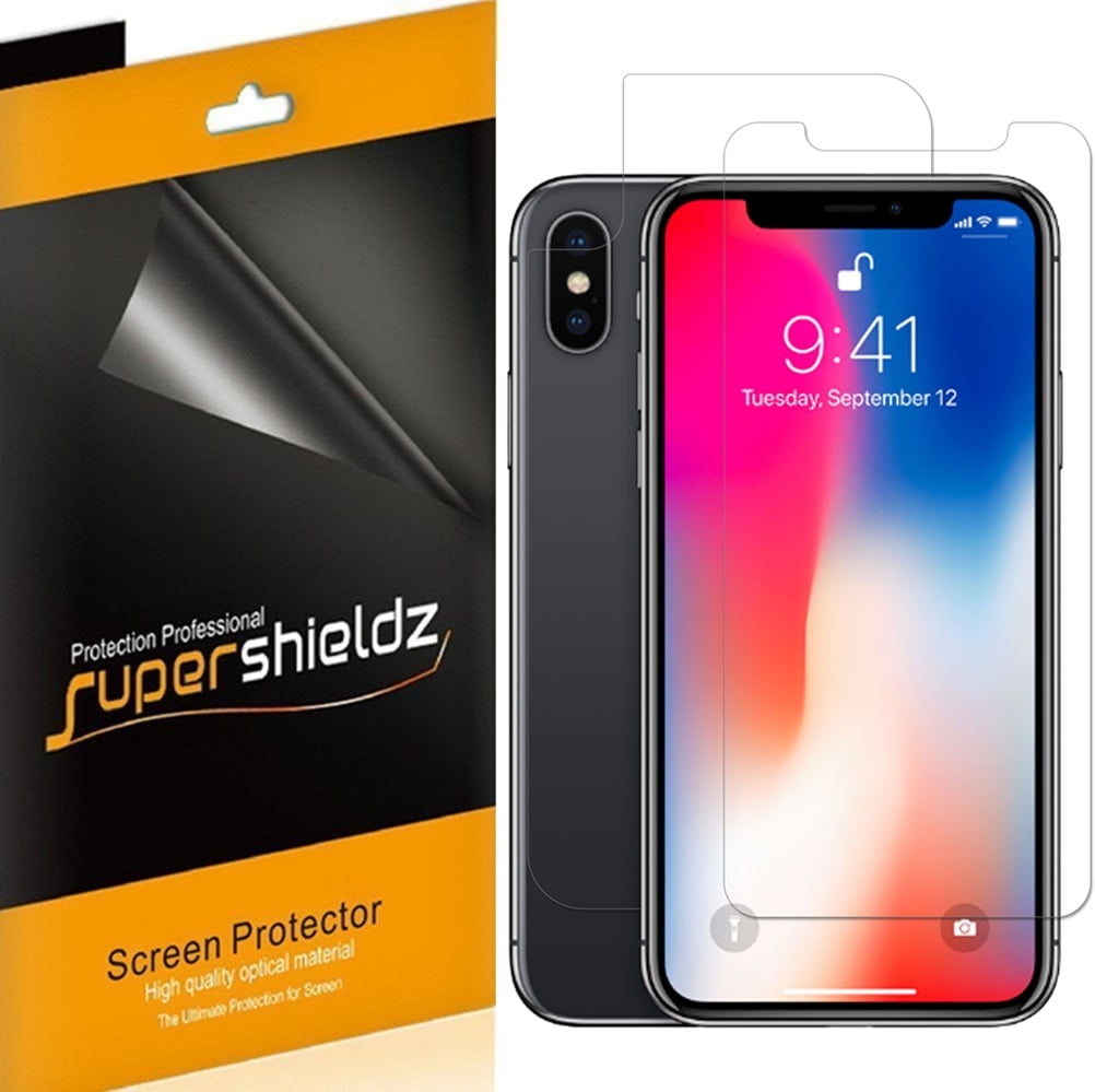 [3 Front & 3 back] Supershieldz for Apple iPhone X Full Body Screen ...