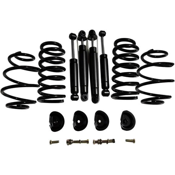 3" Front 5" Rear Drop Spring Lowering Kit with Shocks for 1963-1972 Chevy C10 GMC C15/C1500, Drop Springs Kit Front & Rear Shocks