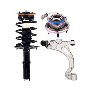 12pc Front End Kit For 2007-2011 Nissan Versa | Struts, Control Arms, Tie Rods, Hub Bearings | Detroit Axle