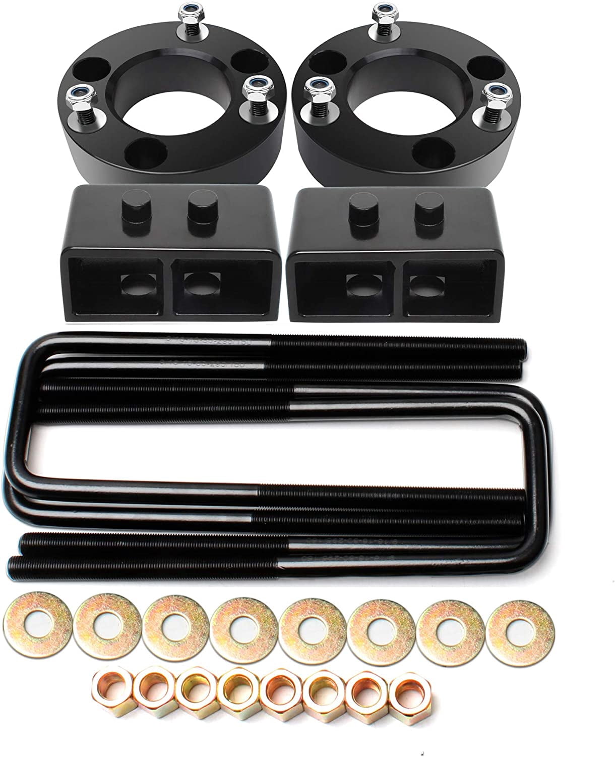3'' Front and 2'' Rear Leveling Lift Kit Compatible for 2004-2019 Ford F150 2WD 4WD Will Rise Your F150 Front 3'' and Rear 2''
