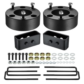 3" Front and 2" Rear Leveling Lift Kit, Compatible with 2004-2022 F150 2WD 4WD, 6061-T6 Aluminum Billet Strut Spacers Leveling Kit for F-150