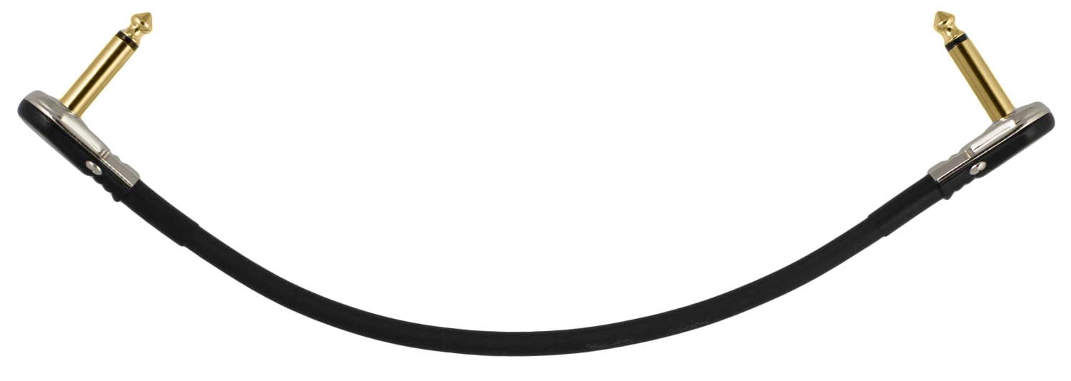 3 Ft Castline Gold Mogami 2524 Guitar Pedal Board Patch Cable TS Low Profile Pancake Connector