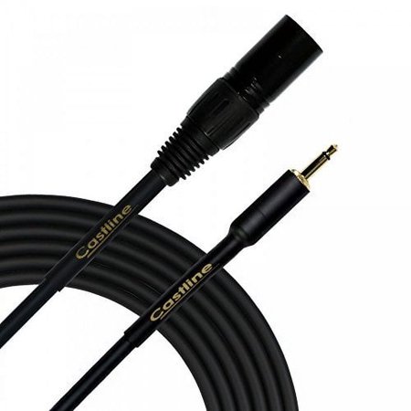 3 Ft Castline Gold XLR male to 3.5mm TS Patch Chle Mogami Neglex 2549