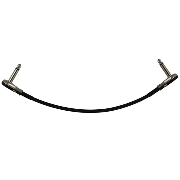 3 Ft Castline Silver Mogami 2319 Guitar Pedal Board Patch Cable TS Low Profile Pancake Connector