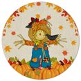 3 Ft Round Area Rug Mats for Living Room Thanksgiving Day Fall