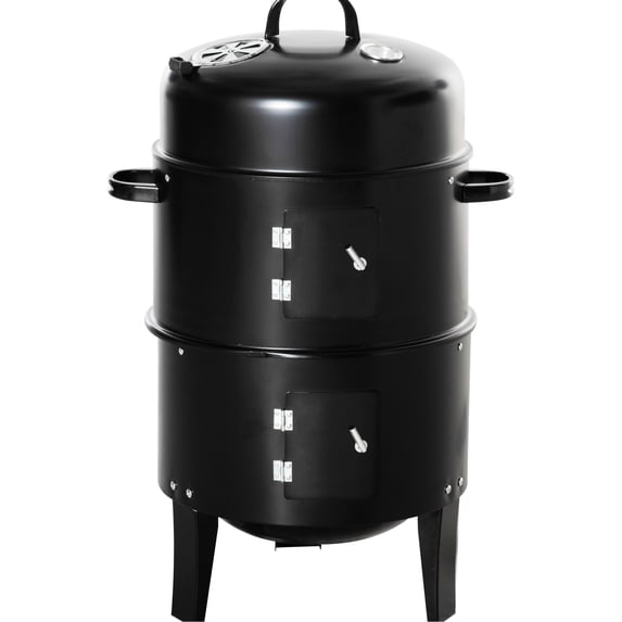 3 - Function Dual Cooking Area Grill / Versatile for Outdoor Picnic and Backyard Fun