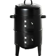 3 - Function Vertical Charcoal Smoker / Versatile for Different Outdoor Cooking Scenarios