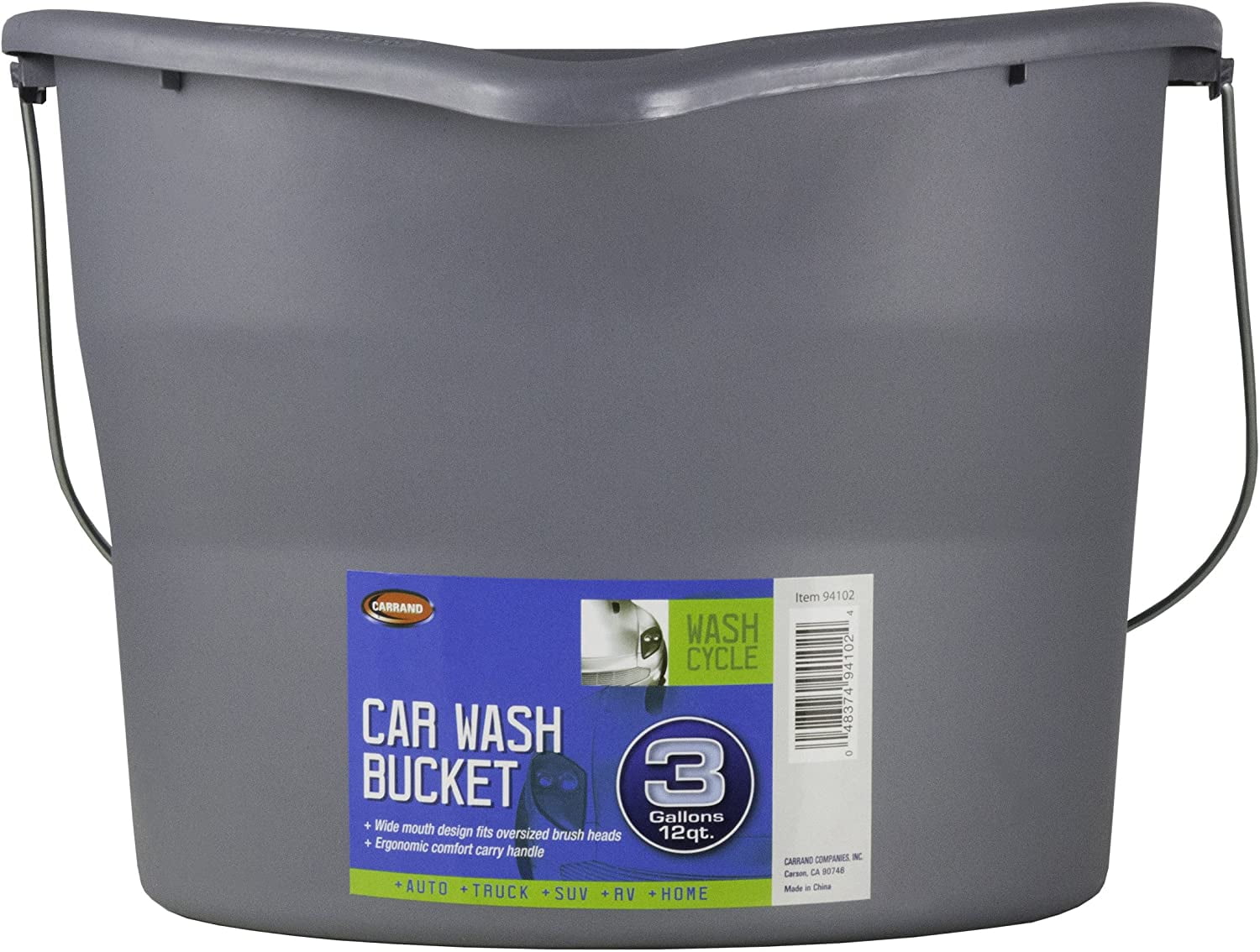 3 gallon car wash bucket with grit guard - Moonlight Products Co.