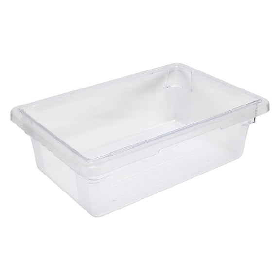 - 3 Gallon Clear Food Storage Box Polycarbonate 12" X 18" X 6"- Food Storage Container Meal Prep Food Storage for Home Cafeteria Kitchen Pantry Organization Dishwasher Safe