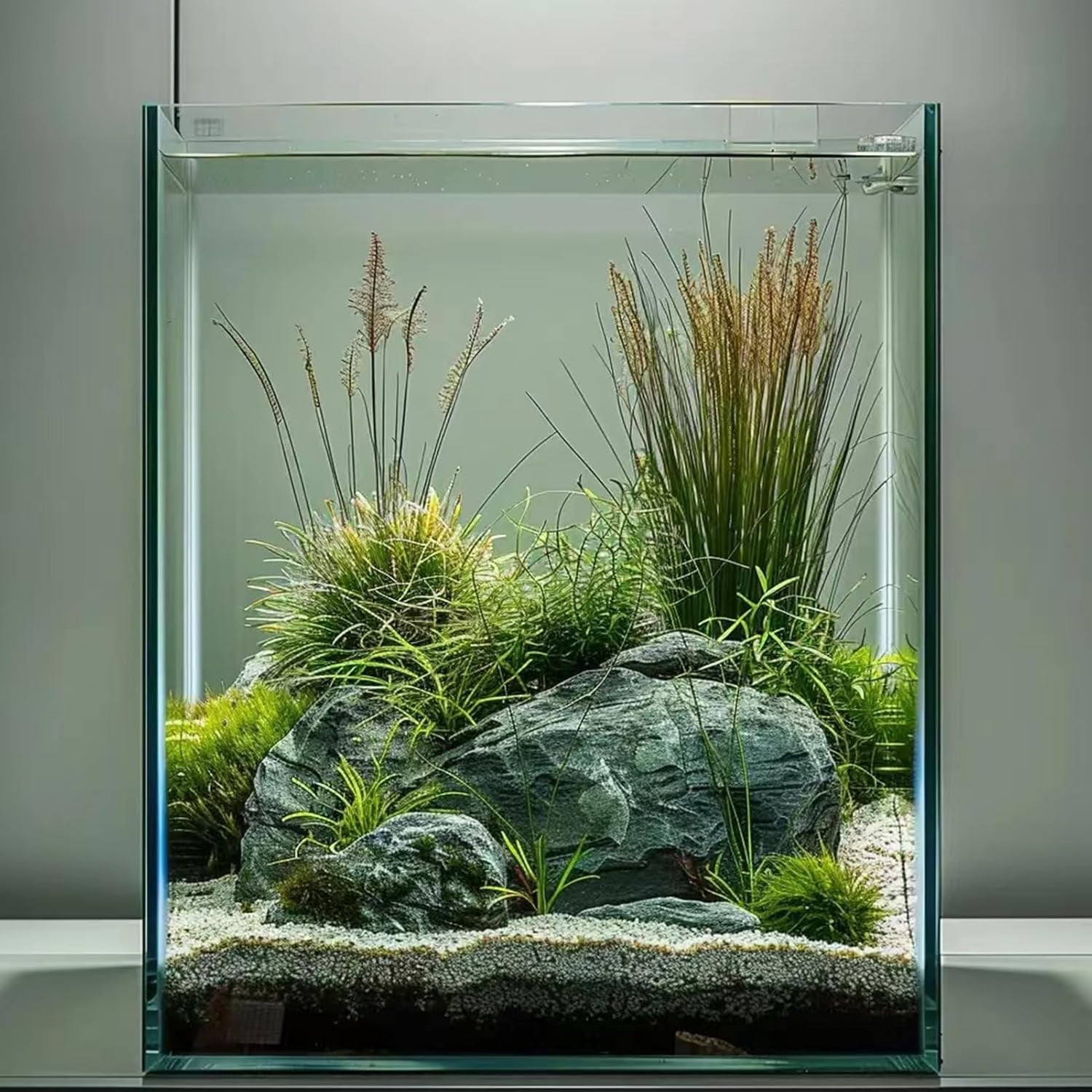 3 Gallon Glass Aquarium Kit for Betta Fish and Live Plants, Easy Maintenance Small Tank for Shrimp and Snails