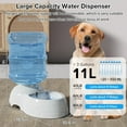 thumbnail image 1 of 3 Gallon Gravity Automatic Dog Water Dispenser Station with Leak-Proof Design for Large Pets, 1 of 6