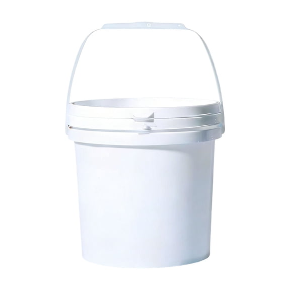3 Gallon Plastic Bucket with Lid & Handle, Airtight Food Storage Container, Reusable Bucket for Flour Sugar Snacks, Heavy Duty Buckets, Portable Water Bucket Set, Kitchen Organization Camping Use