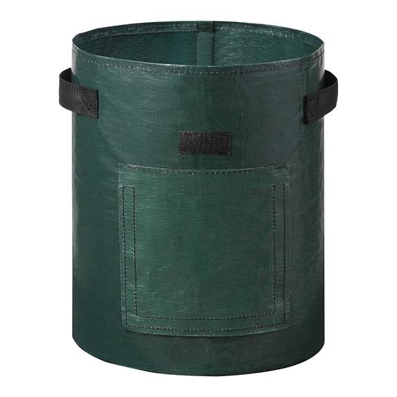 3 Gallon Potato Grow Bags, Ongmies Heavy Duty Pe Fabric Pots with Flap and Handles, Green Planter Bags for Potato Vegetables Outdoor Garden, 25*22Cm Large for All Plants Growing