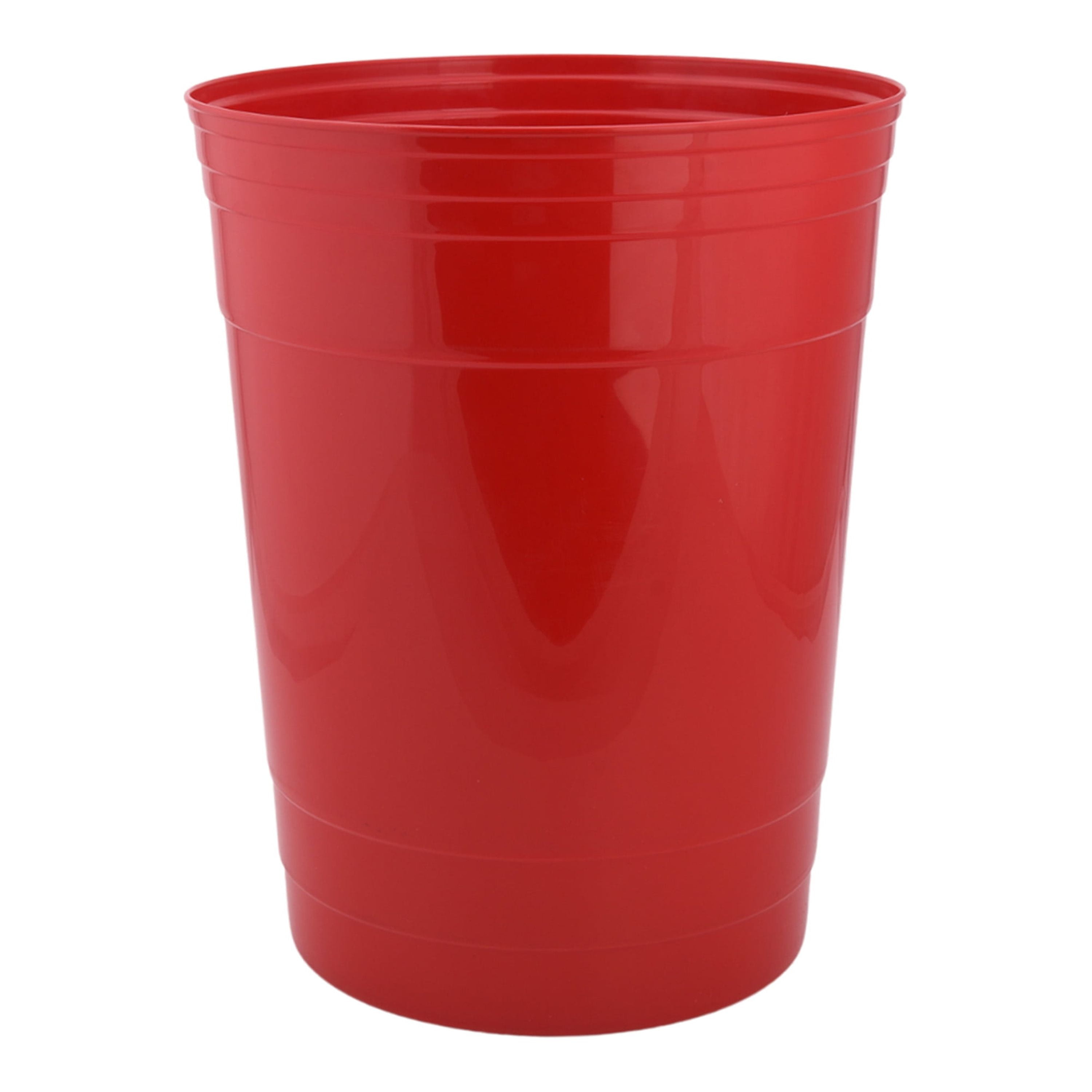 3 Gallon Red Cup Trash Can, Plastic Office Trash Can, Pack of 6