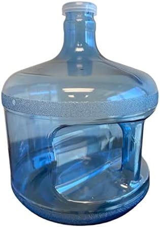 3 Gallon Reusable Food Grade Safe 55mm Snap On Crown Top Plastic Water Bottle Jug Gallon Container Canteen - (Made in USA)
