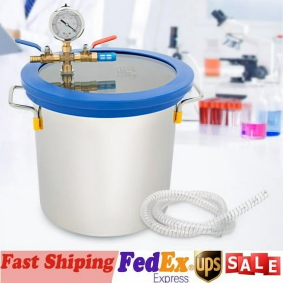 3-Gallon Vacuum Chamber w/ Lid , Degassing Chamber for Stabilizing Wood Epoxies