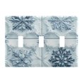 3 Gang Light Switch Cover Plate 3d Snowflakes Wall Plate Decorate