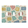 3 Gang Light Switch Cover Plate Cartoon Letters Wall Plate Decorate