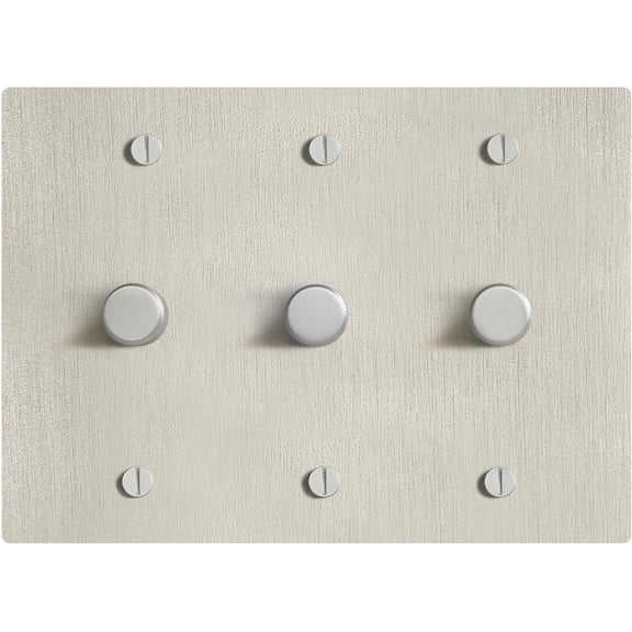 SELECT Vintage Brass Dimmer Light Switch, 1 Way Rotary Dimmer, 3 Gang TRIAC/Leading Edge Dimmable LED Light Switch, 15A 120V AC with Brass Knob, Faceplate & Dimming Module, UL Listed