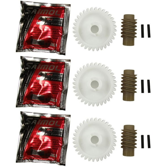 RAParts 3 Garage Door Opener Drive Gear & Worm Gear Kits Fits LiftMaster