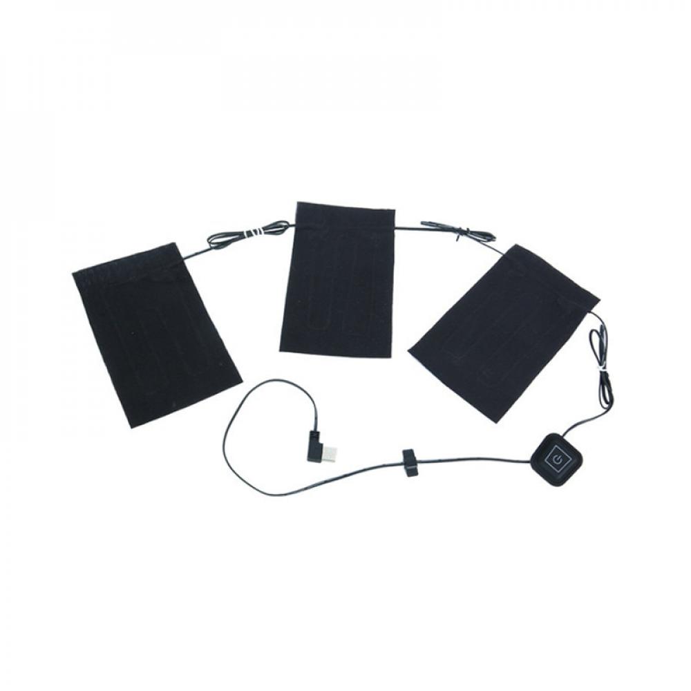3 Gear Adjustable USB Charged Clothing Heating Pad Electric Heating Sheet With Temperature For