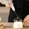 thumbnail image 1 of 3-Gear Milk Frother Maker, Mini Coffee Frother Cappuccino Creamer, Rechargeable Whisk, Fast Foaming, for Milk Eggs Sauces, Portable, 1 of 6