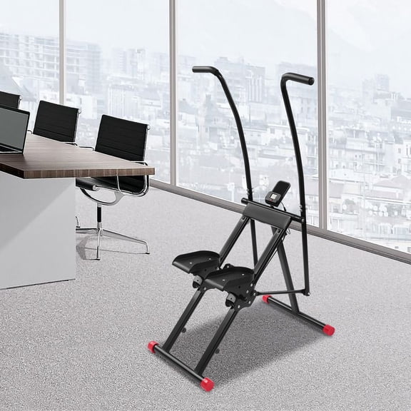 3 Gears Adjustable Stair Stepper, Vertical Climber, Home Gym Full-Body Workout Black