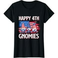 thumbnail image 1 of 3 Gnomes Happy 4th Of July T-Shirt, 1 of 3