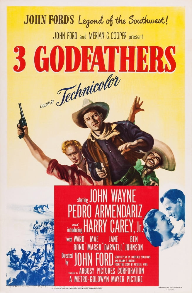 3 Godfathers U Canvas Art - (11 x 17)