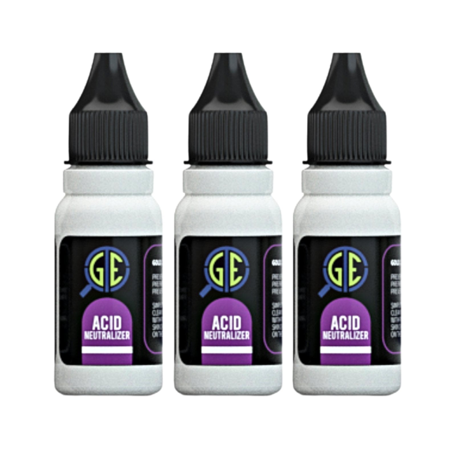 JSP 3 Gold Silver Test Acid Neutralizer 1/2 oz Bottle Testing Solution Stone Cleaner