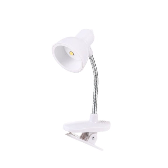 3. Gooseneck Clamp Light with Adjustable Brightness, Rotating Neck for Nightstand, Dorm, Work