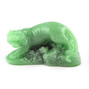 3" Green Chinese Zodiac Tiger Statue Figurine