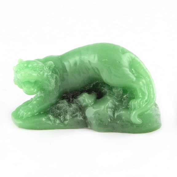 3" Green Chinese Zodiac Tiger Statue Figurine