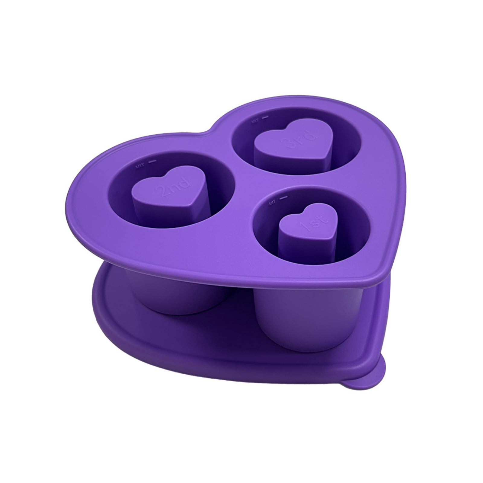 3 Grid Silicone Maker With Lid Hollow Cylinder Moulds Fashionable Insulated Water Cup Tray Trays with Lids for Cookies Big Ice Cubes for Ice for Freezer with States Ice Tray Silicone Ice 120 Cubes