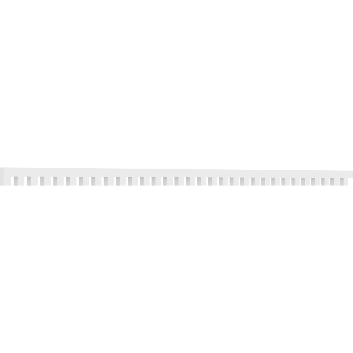 3"H x 1"P x 93"L Matthews Architectural Grade PVC Dentil Trim