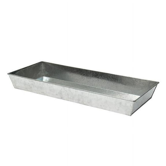 3 H x 24 W Large Steel Antiqued Tray