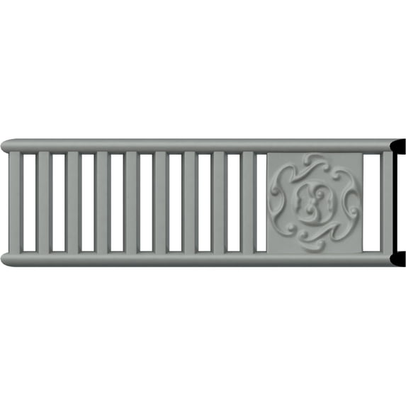 3"H x 3/8"P x 94 1/2"L with 16" Repeat Holmdel Pierced Moulding