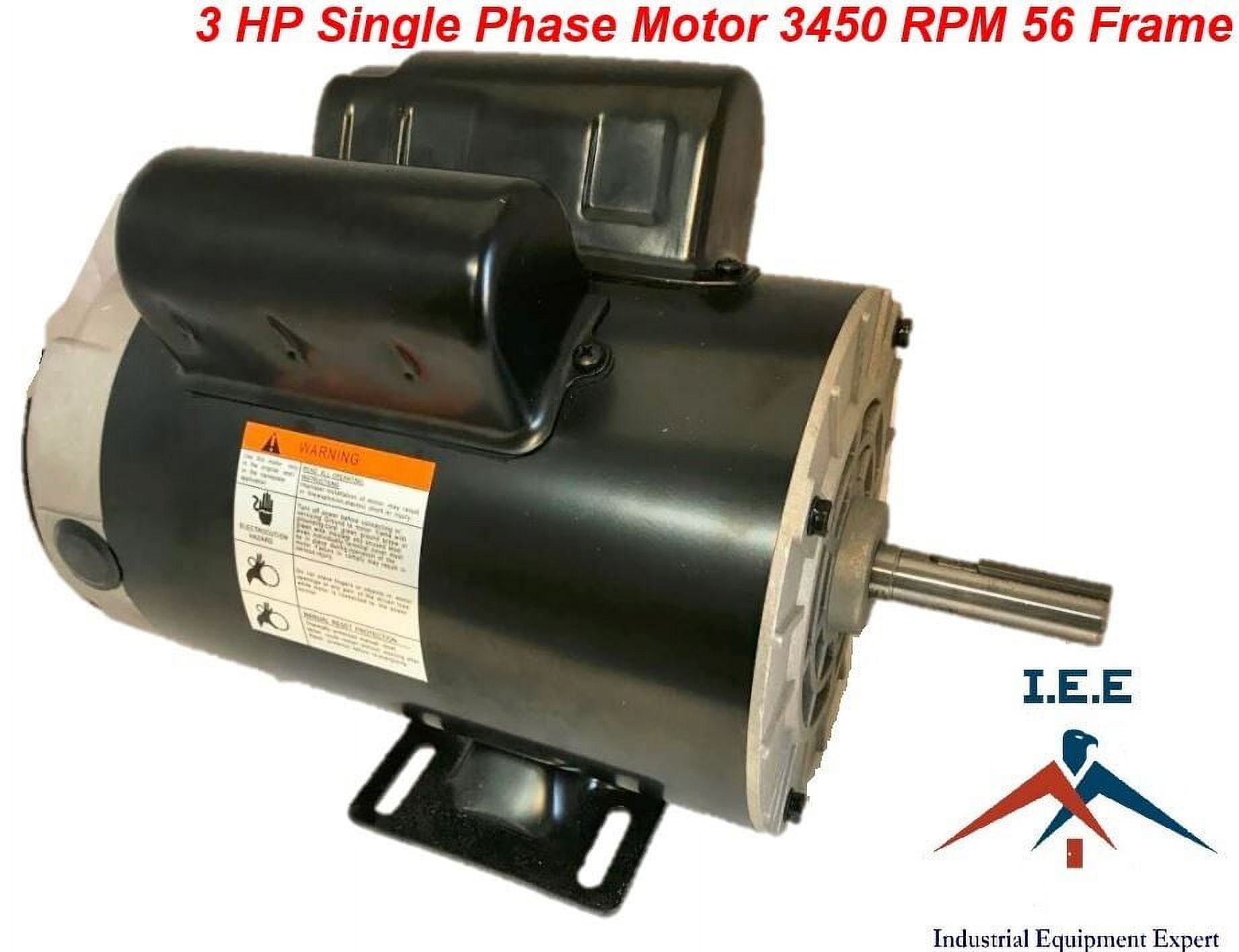 HP 3450 RPM Single Phase 56 Frame 230V 15 Amp 5/8