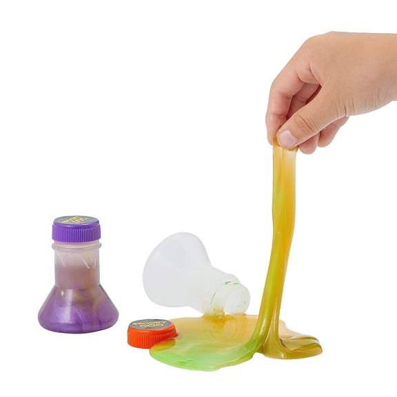 3" Halloween Spooky Goo Beaker Multicolor Blended Slime - 12 Piece