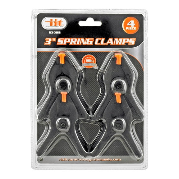 3" Hand Spring Clamp Set of 4 pieces - Illinois Industrial Tool