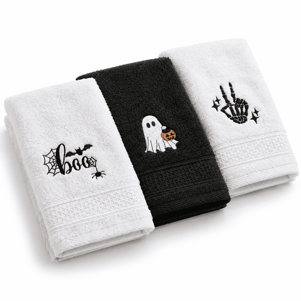3 Hand Towels For Bathroom Boo Ghostton - Walmart.com