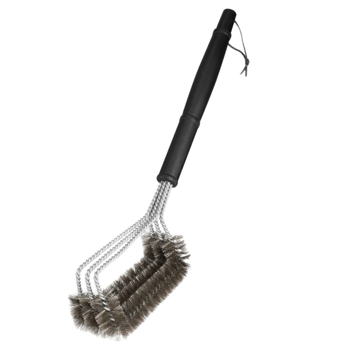 3‑Head BBQ Grill Cleaning Brush, Stainless Steel Wire Brush for Grill Grate, Oven Rack, Heat Resistant Barbecue Scraper for Outdoor Cooking