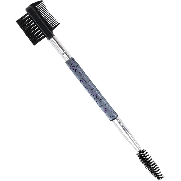 3 Head Eyebrow Eyelash Shaper Eyelash Comb Double Head Brush Makeup Grooming Tool cosmetic with 3 Different Spoolie Brushes for Separating Lashes, Eliminating Mascara Clumps